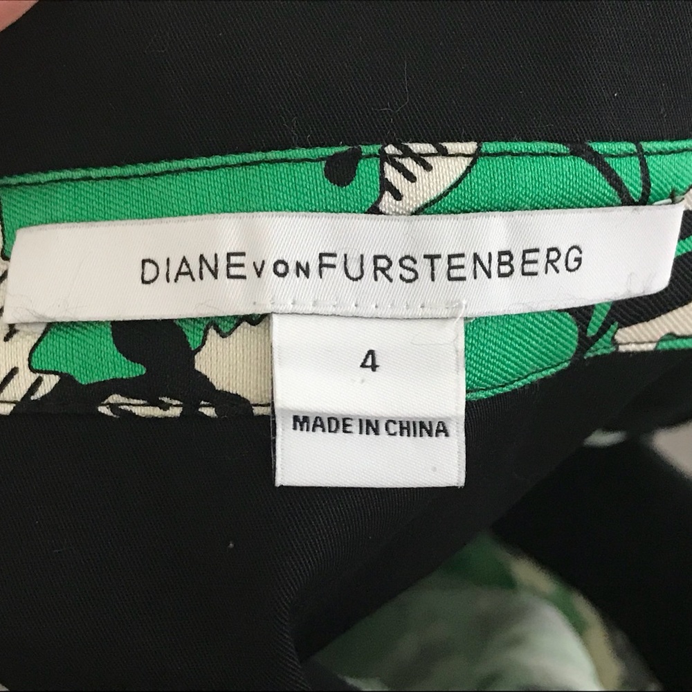 Diane Von Furstenberg “Claire” green floral skirt - Picture 3 of 8